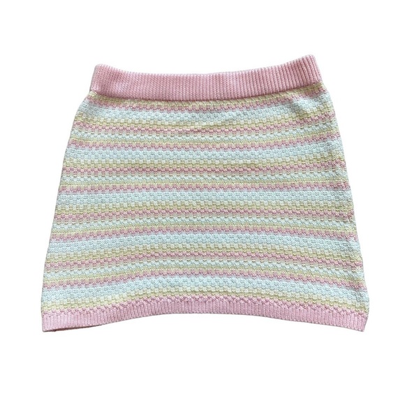 wild fable Dresses & Skirts - Wild Fable Striped Knitted Mini Skirt Size L